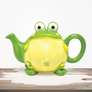 TOBY THE FROG CERAMIC TEAPOT